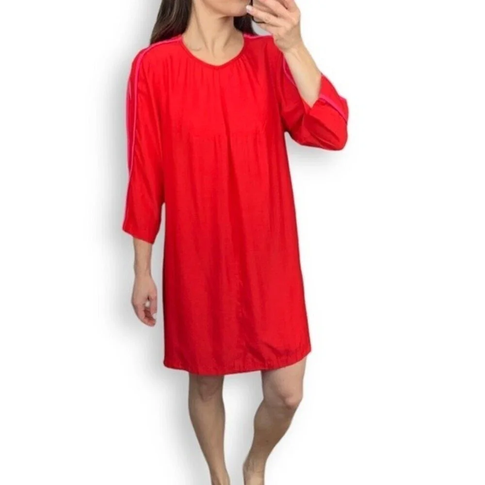 Red Shift Dress - Picture 2 of 16